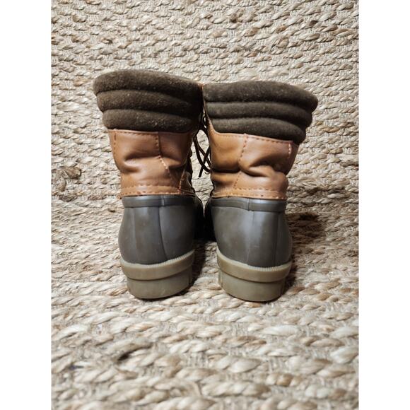 Sperry Top Sider Boys Avenue Duck Boots Waterproof Size 3 Tan/Brown YB55933 - Picture 8 of 10